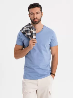 Pánské triko OMBRE OM-TSBS-0237 BLUE
