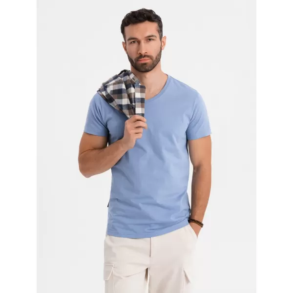  Pánské triko OMBRE OM-TSBS-0237 BLUE 