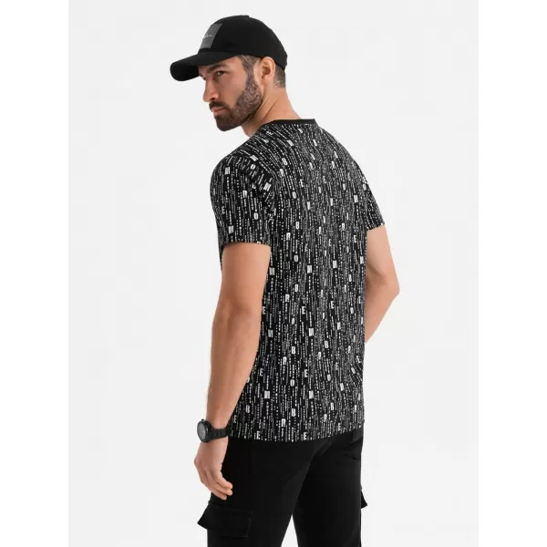  Pánské triko OMBRE OM-TSFP-0225 BLACK 