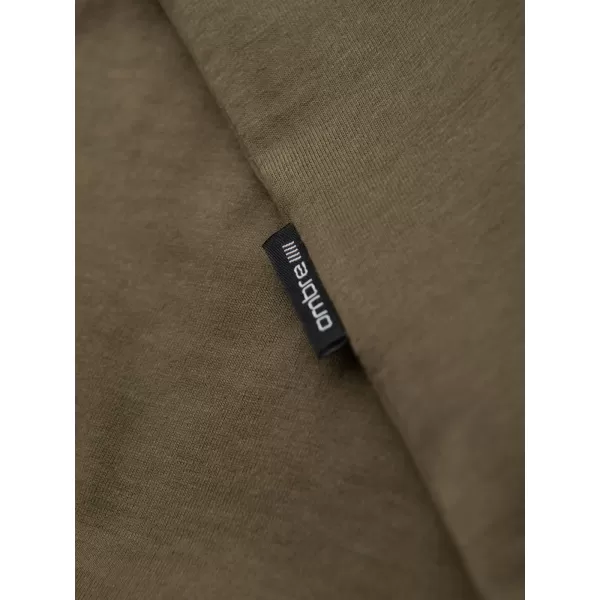 Pánské triko OMBRE OM-TSBS-0237 DARK OLIVE 