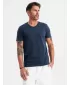 Pánské triko OMBRE OM-TSBS-0237 NAVY BLUE
