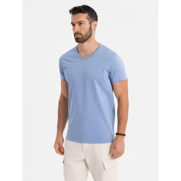  Pánské triko OMBRE OM-TSBS-0237 BLUE 