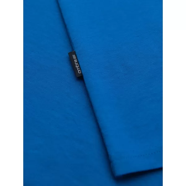  Pánské triko OMBRE OM-TSBS-0236 BLUE 