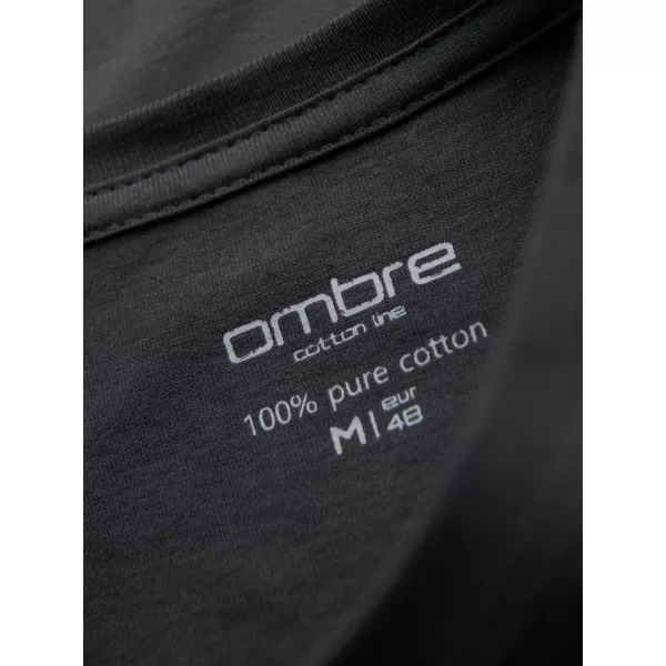 Pánské triko OMBRE OM-TSBS-0236 GRAPHITE 