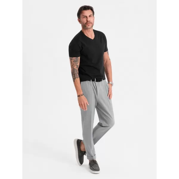  Pánské triko OMBRE OM-TSBS-0237 BLACK 