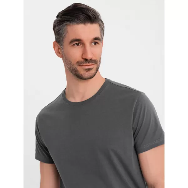  Pánské triko OMBRE OM-TSBS-0236 GRAPHITE 