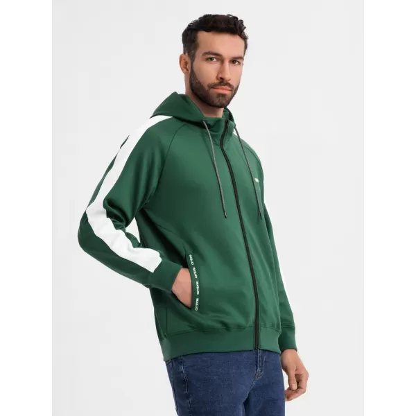  Pánská mikina OMBRE OM-SSZP-0210 DARK GREEN 