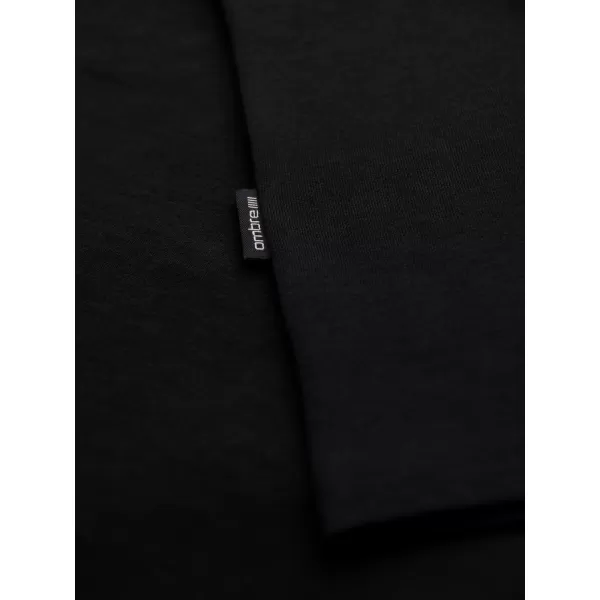  Pánské triko OMBRE OM-TSBS-0237 BLACK 
