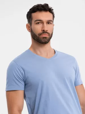 Pánské triko OMBRE OM-TSBS-0237 BLUE