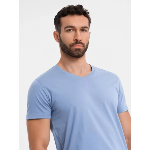  Pánské triko OMBRE OM-TSBS-0237 BLUE 