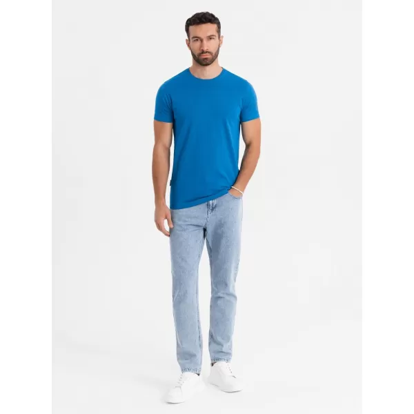  Pánské triko OMBRE OM-TSBS-0236 BLUE 