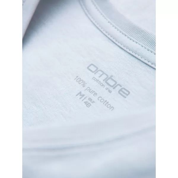  Pánské triko OMBRE OM-TSBS-0237 LIGHT GREY 