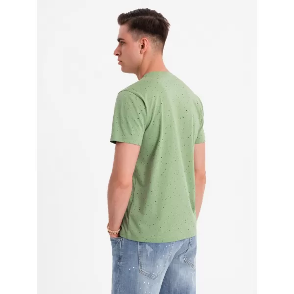  Pánské triko OMBRE OM-TSFP-0186 GREEN 