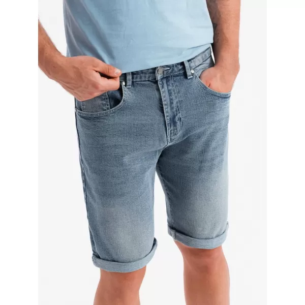  Pánské kraťasy OMBRE OM-SRDS-0164 LIGHT BLUE 
