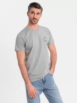 Pánské triko OMBRE OM-TSFP-0186 LIGHT GREY