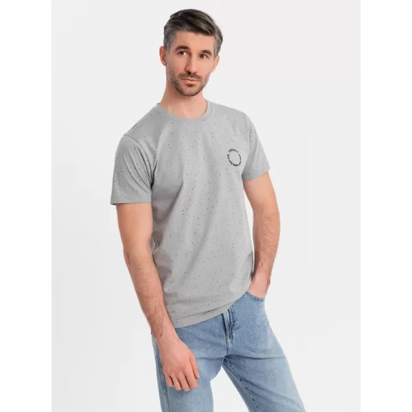  Pánské triko OMBRE OM-TSFP-0186 LIGHT GREY 
