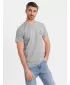 Pánské triko OMBRE OM-TSFP-0186 LIGHT GREY