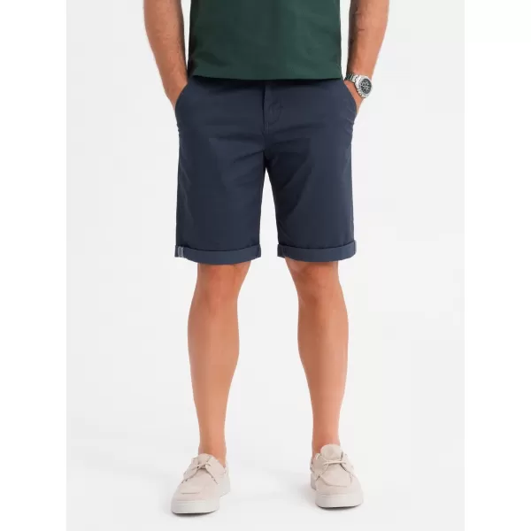  Pánské kraťasy OMBRE OM-SRCS-0197 NAVY BLUE 