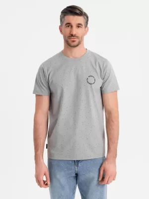 Pánské triko OMBRE OM-TSFP-0186 LIGHT GREY