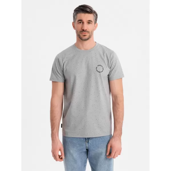  Pánské triko OMBRE OM-TSFP-0186 LIGHT GREY 