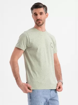 Pánské triko OMBRE OM-TSFP-0186 MINT
