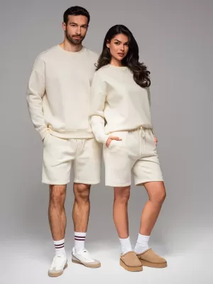 Mikina + kraťasy OMBRE Z108 CREAM