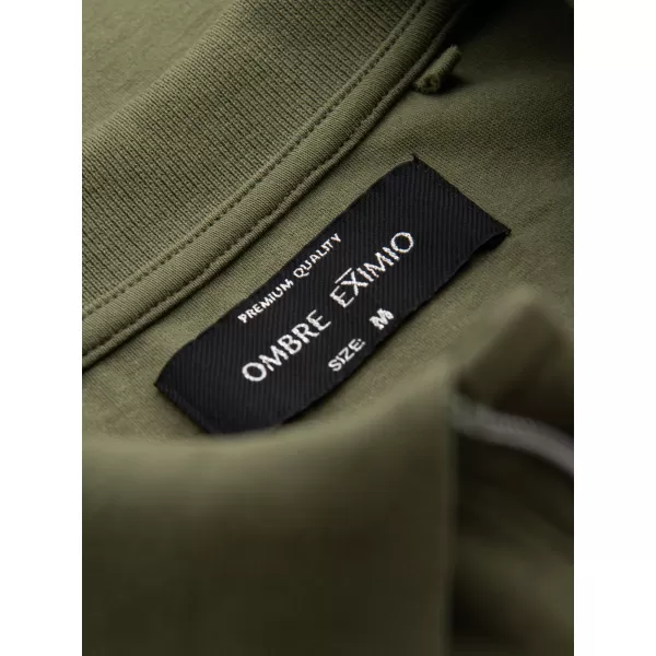  Pánské polo triko OMBRE OM-POSS-0148 OLIVE 