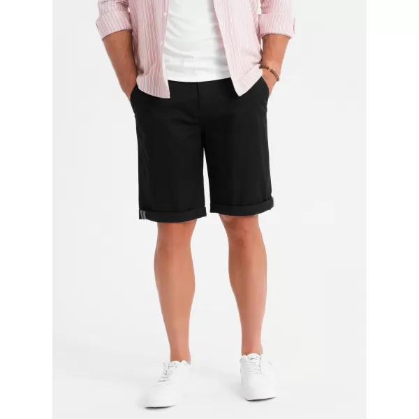  Pánské kraťasy OMBRE OM-SRCS-0197 BLACK 