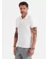 Pánské polo triko OMBRE OM-POSS-0103 ECRU