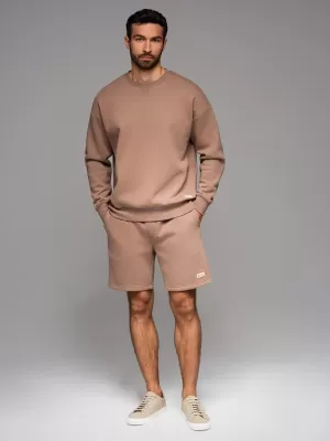 Mikina + kraťasy OMBRE Z108 BROWN