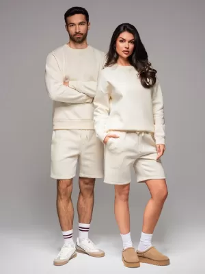 Mikina + kraťasy OMBRE Z108 CREAM