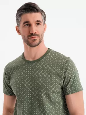 Pánská košile OMBRE OM-TSFP-0250 OLIVE