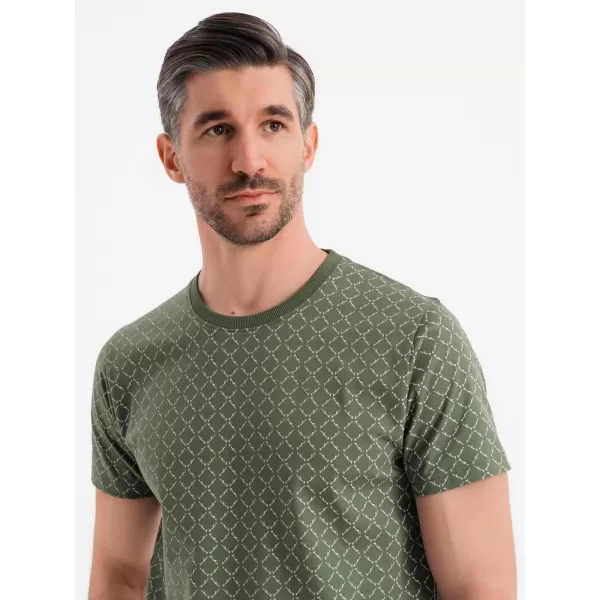  Pánská košile OMBRE OM-TSFP-0250 OLIVE 