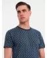 Pánské tričko OMBRE OM-TSFP-0250 NAVY BLUE