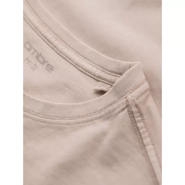  Pánské triko OMBRE OM-TSWT-0202 BEIGE 