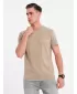 Pánské triko OMBRE OM-TSWT-0201 DARK BEIGE