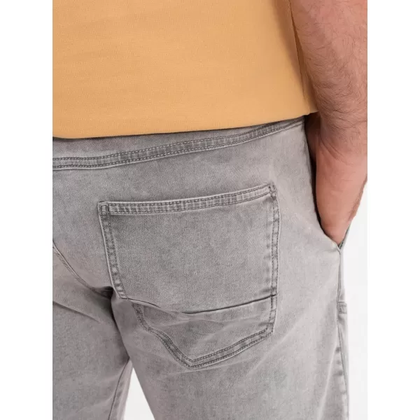  Pánské kraťasy OMBRE OM-SRDS-0135 LIGHT GREY 