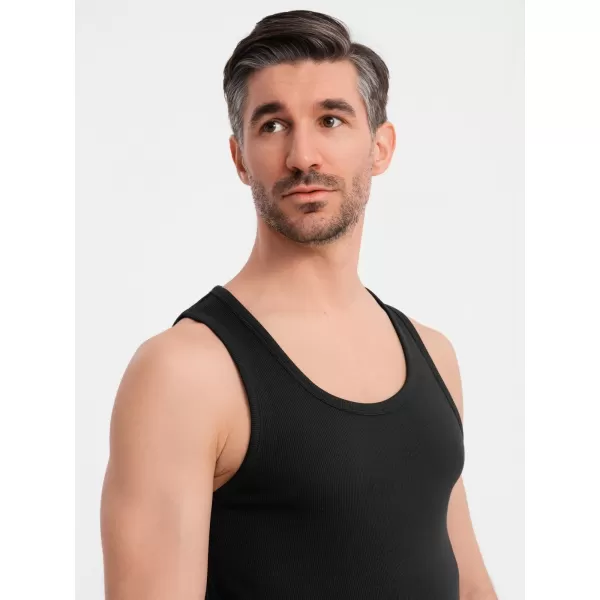  Pánské triko OMBRE OM-TSBT-0239 BLACK 