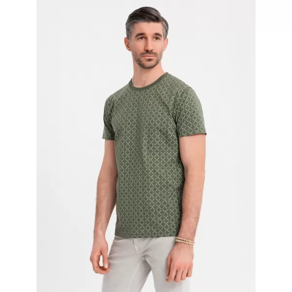  Pánská košile OMBRE OM-TSFP-0250 OLIVE 