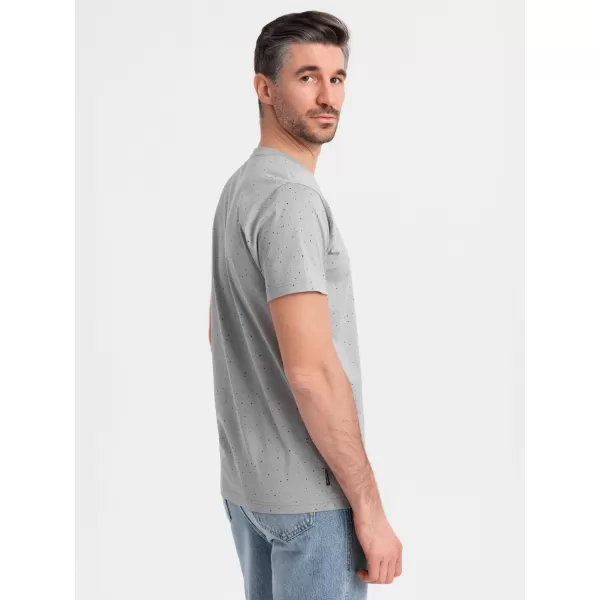  Pánské triko OMBRE OM-TSFP-0186 LIGHT GREY 
