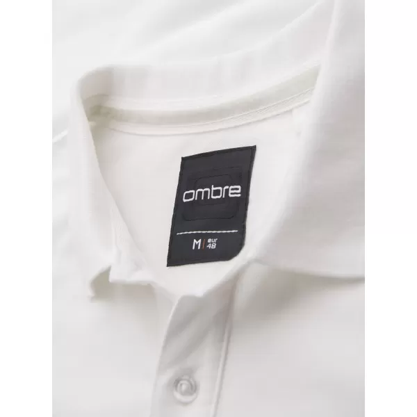  Pánské polo triko OMBRE OM-POSS-0103 ECRU 