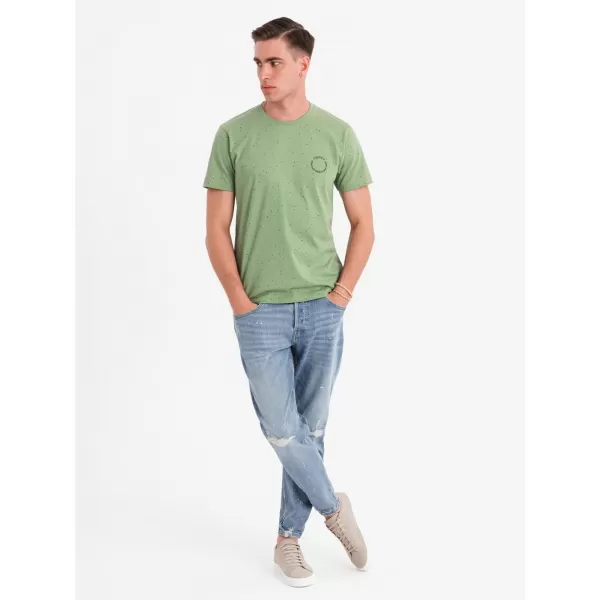  Pánské triko OMBRE OM-TSFP-0186 GREEN 