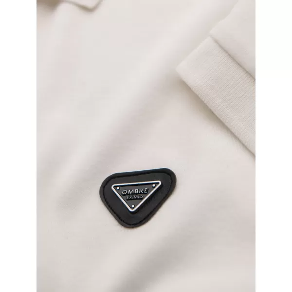  Pánské polo triko OMBRE OM-POSS-0148 WHITE 