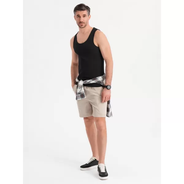  Pánské triko OMBRE OM-TSBT-0239 BLACK 