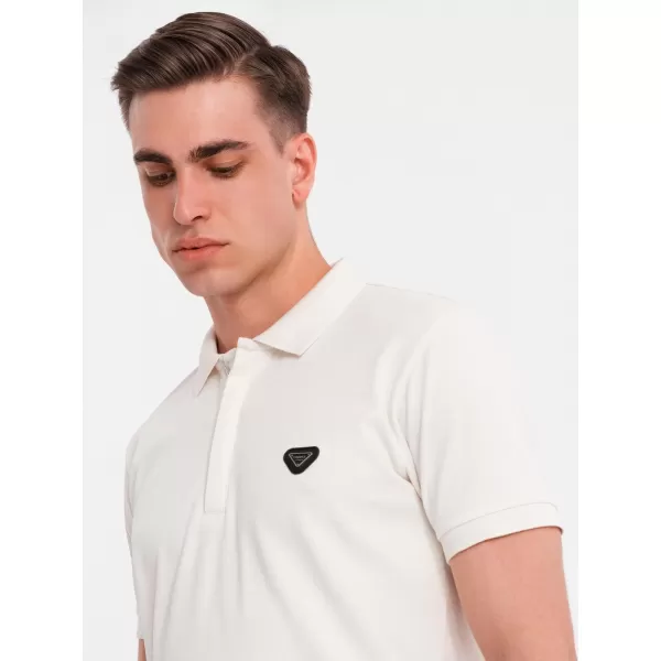  Pánské polo triko OMBRE OM-POSS-0148 WHITE 