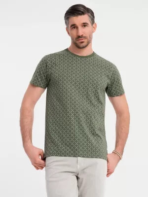 Pánská košile OMBRE OM-TSFP-0250 OLIVE