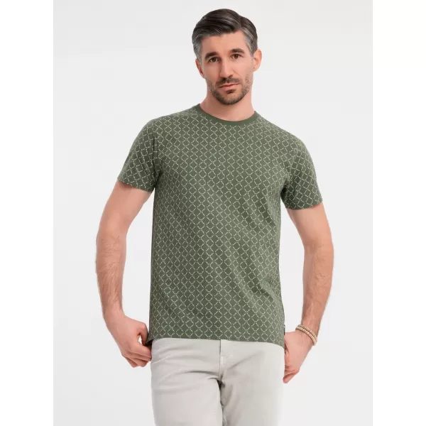  Pánská košile OMBRE OM-TSFP-0250 OLIVE 
