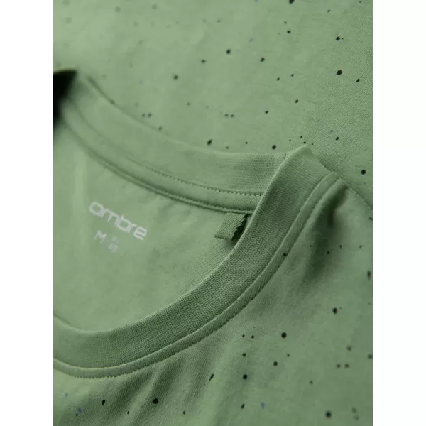  Pánské triko OMBRE OM-TSFP-0186 GREEN 