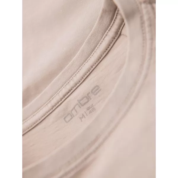  Pánské triko OMBRE OM-TSWT-0202 BEIGE 