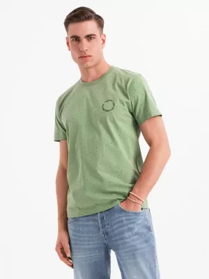 Pánské triko OMBRE OM-TSFP-0186 GREEN